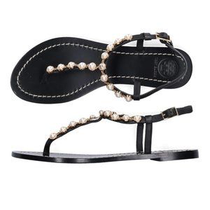 Tory Burch Emmy Pearl Sandal Black